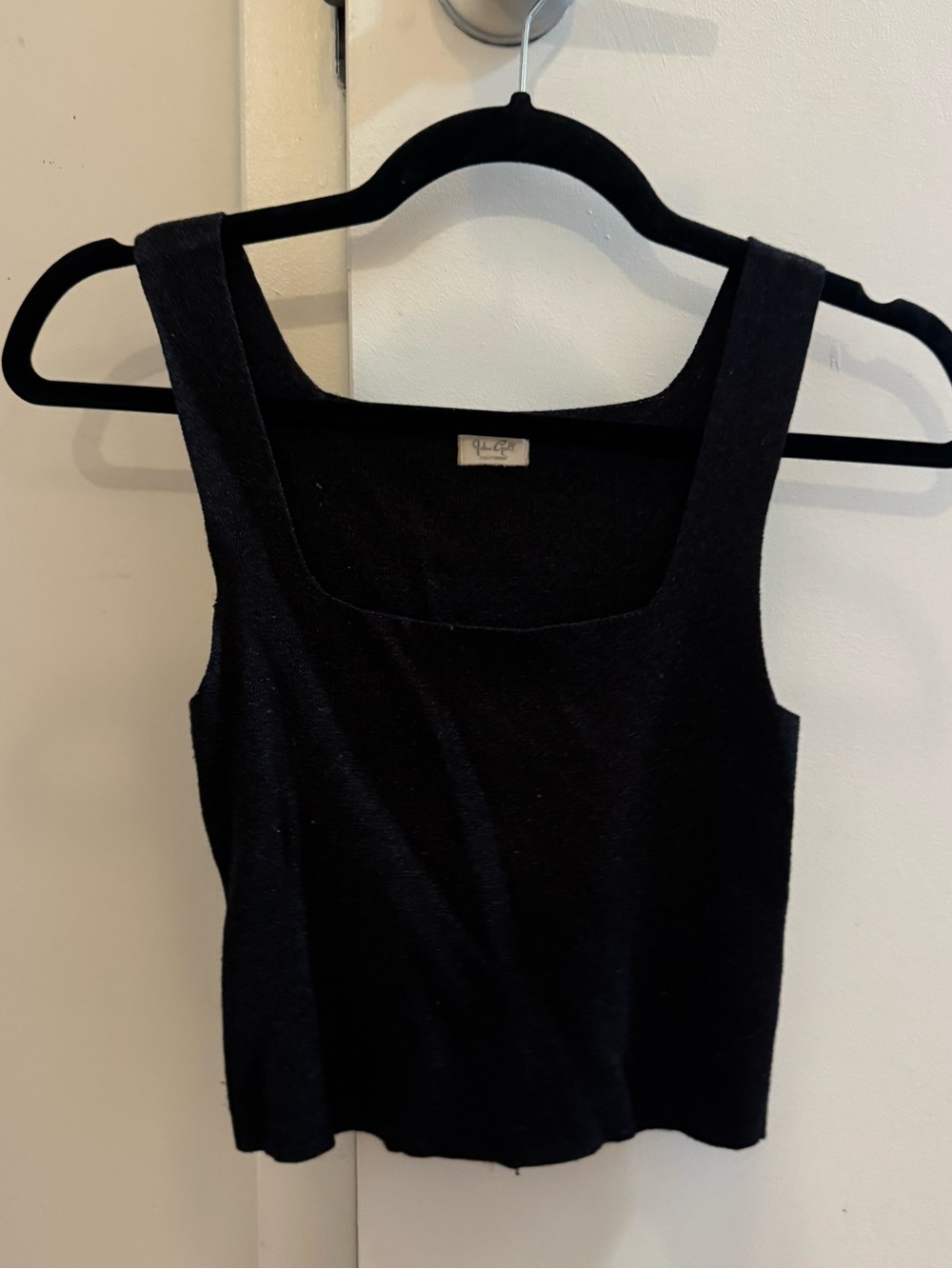 Brandy Melville Black Square Neck Tank